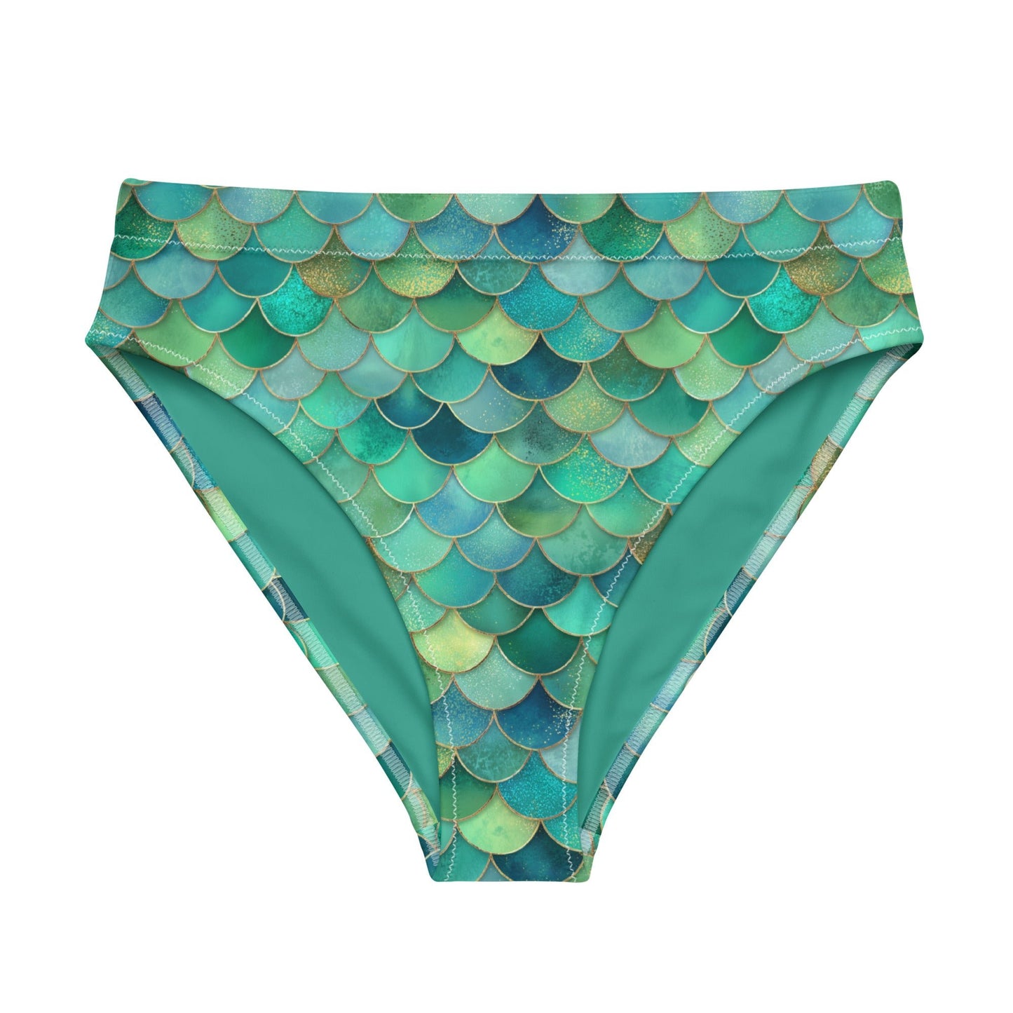 Mermaid Scales Collection Eco High-Waisted Bikini Bottom - 