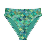 Mermaid Scales Collection Eco High-Waisted Bikini Bottom -  - ["Blue Lagoon Mermaid","mermaid","swim","women"]