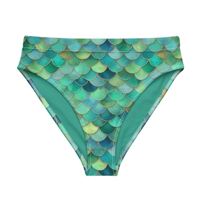 Mermaid Scales Collection Eco High-Waisted Bikini Bottom - 