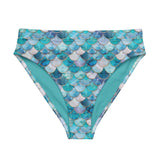 Mermaid Scales Collection Eco High-Waisted Bikini Bottom -  - ["Blue Lagoon Mermaid","mermaid","swim","women"]