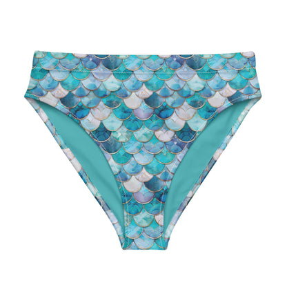 Mermaid Scales Collection Eco High-Waisted Bikini Bottom - 