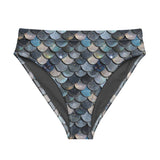 Mermaid Scales Collection Eco High-Waisted Bikini Bottom -  - ["Blue Lagoon Mermaid","mermaid","swim","women"]