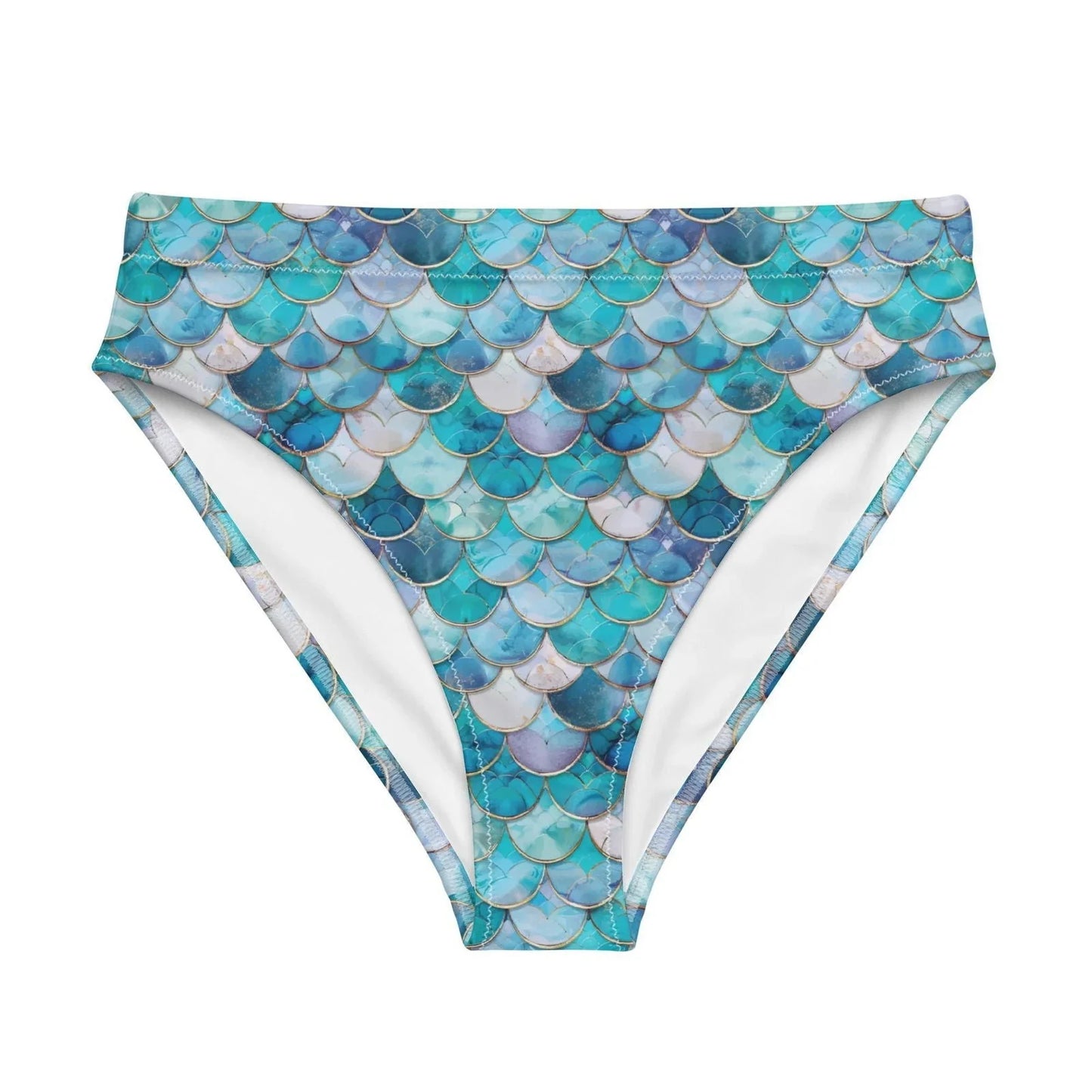 Mermaid Scales Collection Eco High-Waisted Bikini Bottom - 