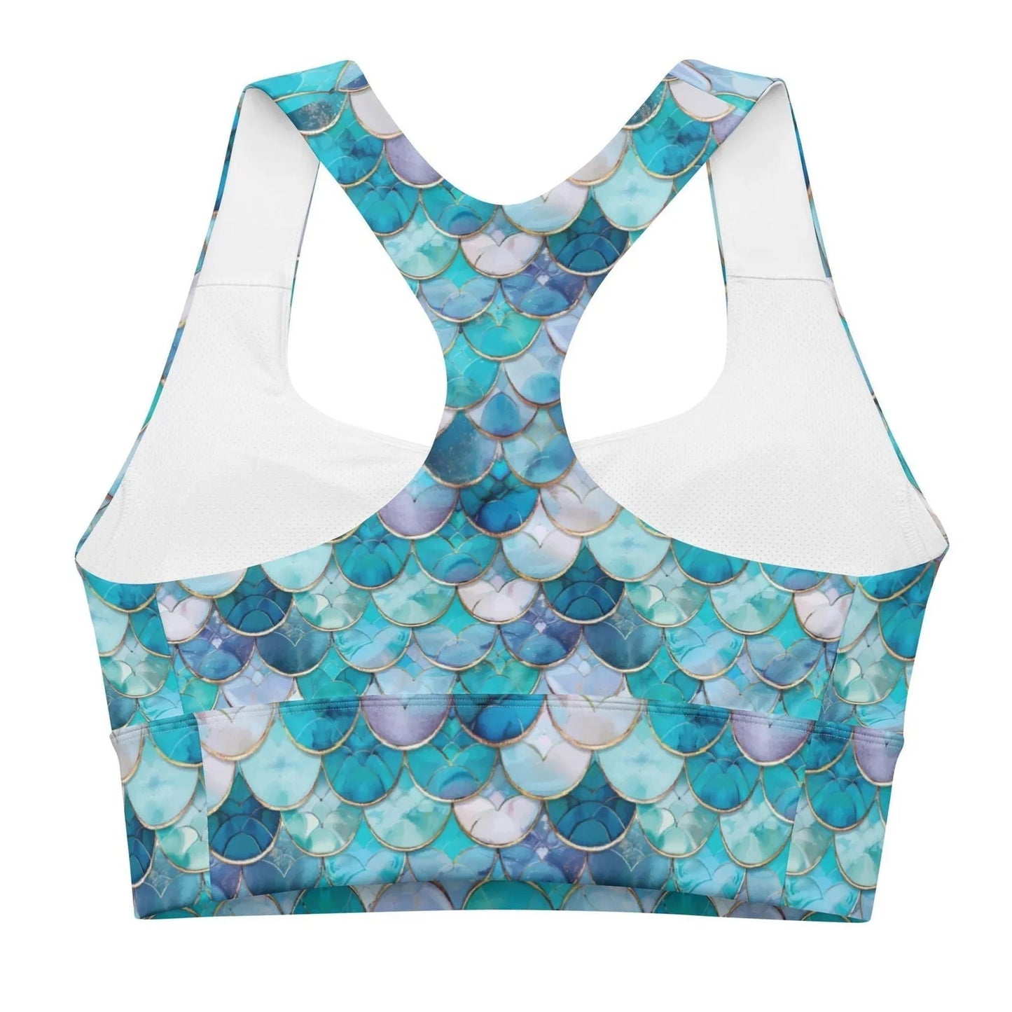 Mermaid Scales Collection Eco Sports Bra Top - 
