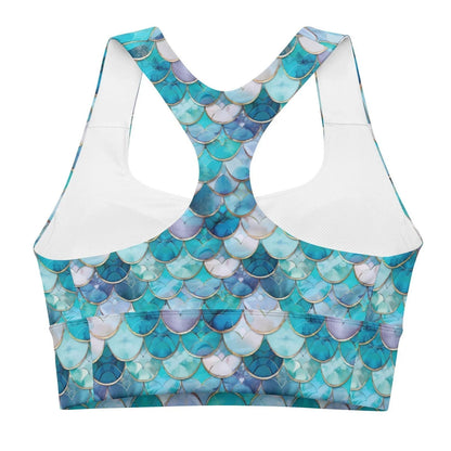 Mermaid Scales Collection Eco Sports Bra Top - 