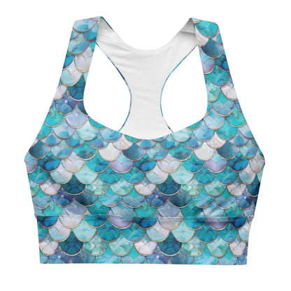 Mermaid Scales Collection Eco Sports Bra Top - 
