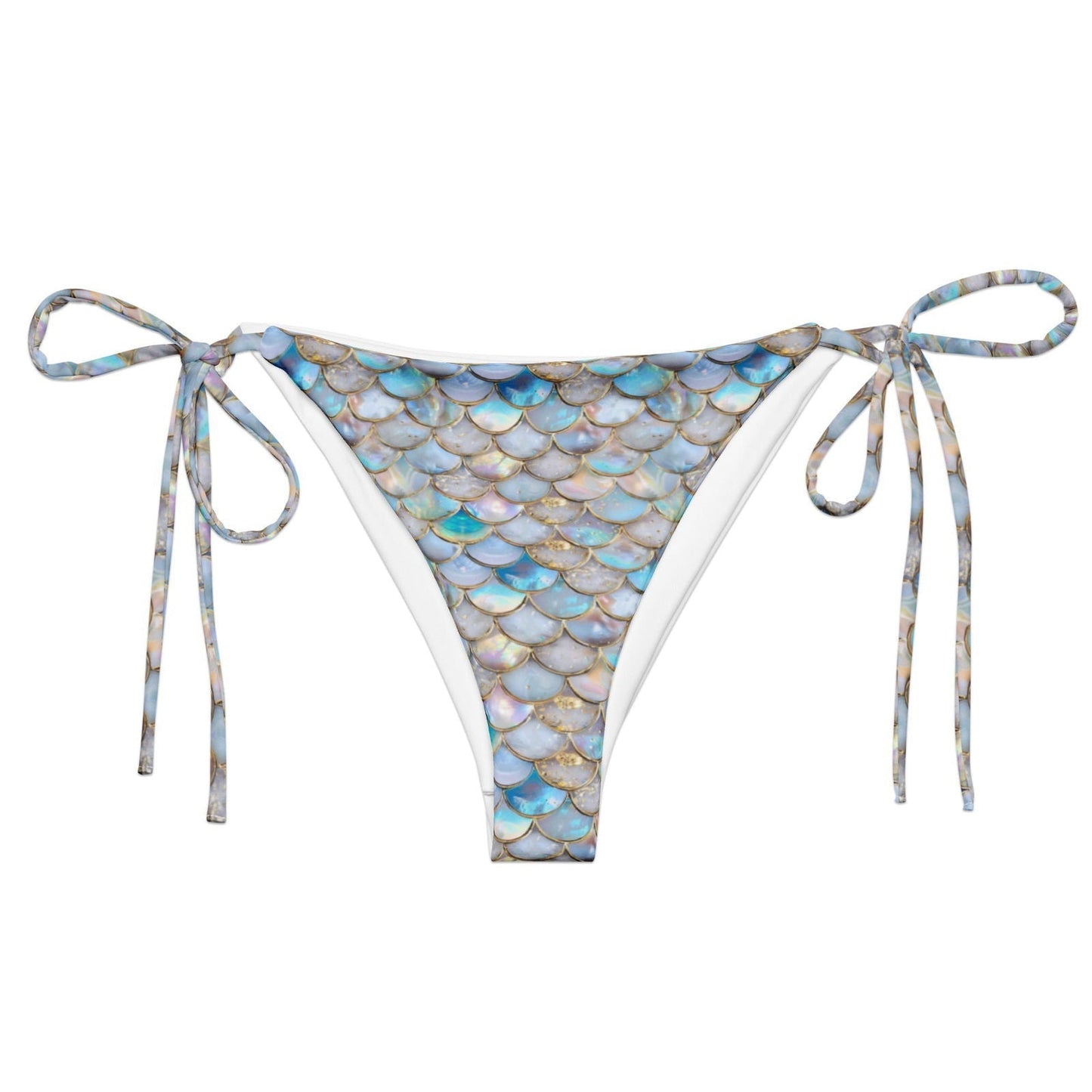 Aurora Opal Mermaid Eco String Bikini Bottom - 