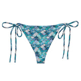 Mermaid Scales Collection Eco String Bikini Bottom -  - ["Blue Lagoon Mermaid","mermaid","swim","women"]