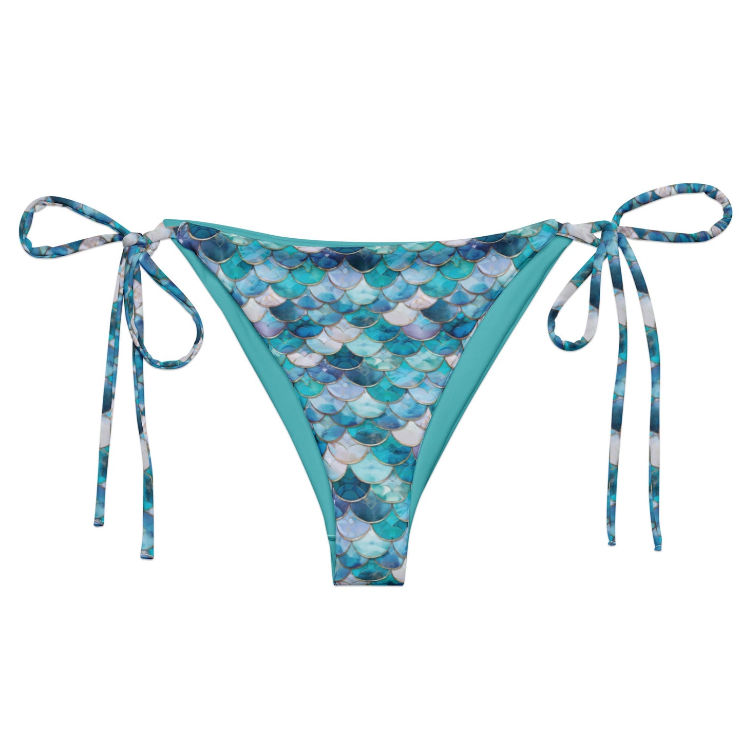 Mermaid Scales Collection Eco String Bikini Bottom - 