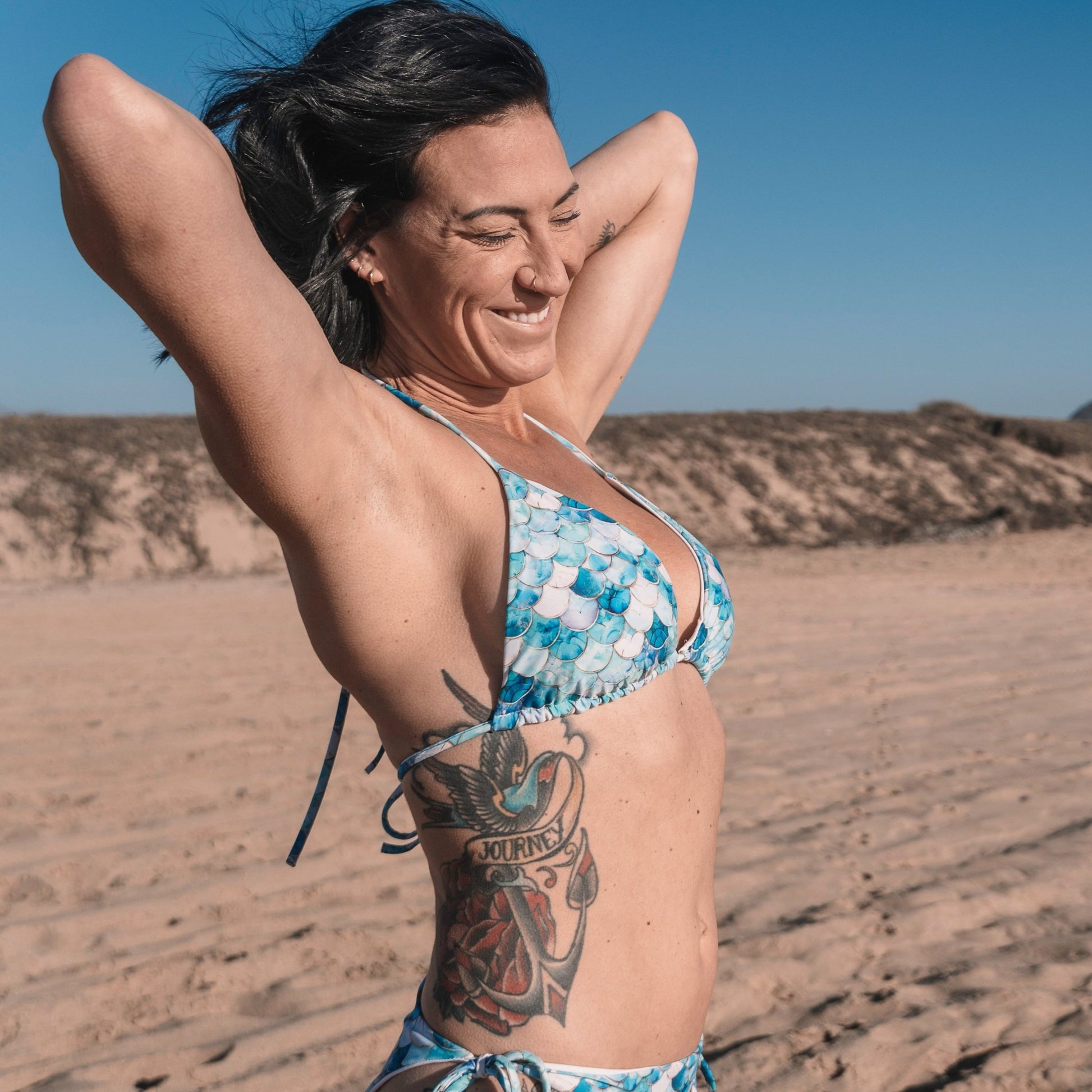 Blue Lagoon Mermaid Eco String Bikini Set - 