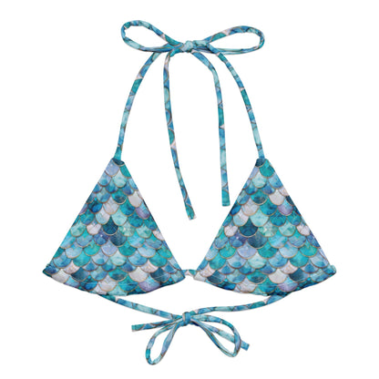 Mermaid Scales Collection Eco String Bikini Top - 