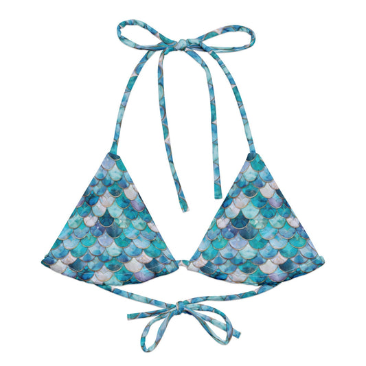 Mermaid Scales Collection Eco String Bikini Top - 