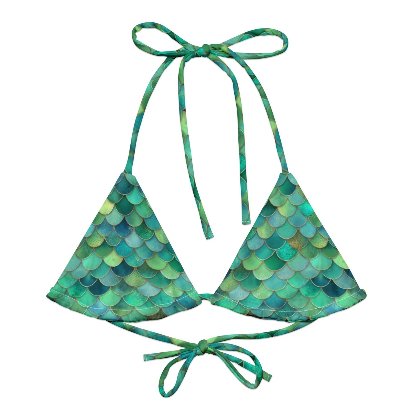 Mermaid Scales Collection Eco String Bikini Top - 