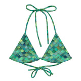 Mermaid Scales Collection Eco String Bikini Top -  - ["Blue Lagoon Mermaid","mermaid","swim","women"]