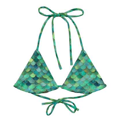 Mermaid Scales Collection Eco String Bikini Top - 