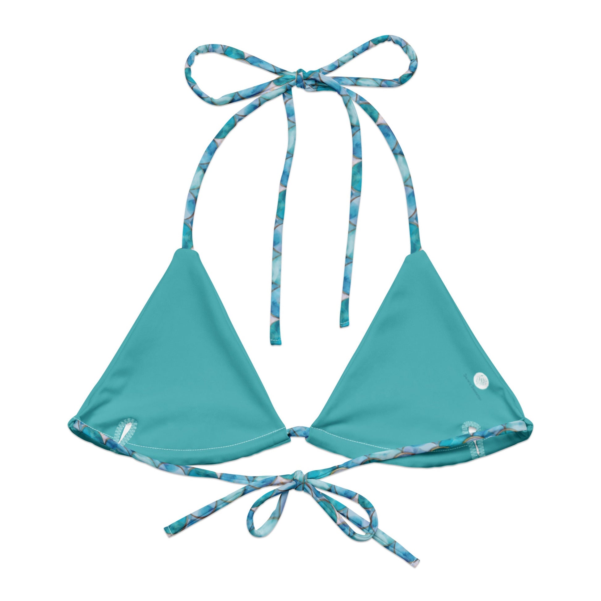 Mermaid Scales Collection Eco String Bikini Top - 