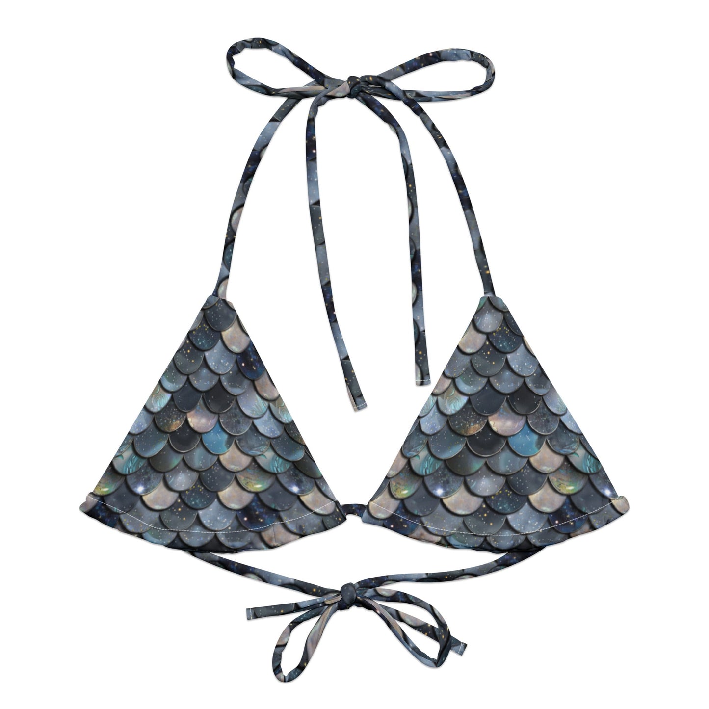Mermaid Scales Collection Eco String Bikini Top - 