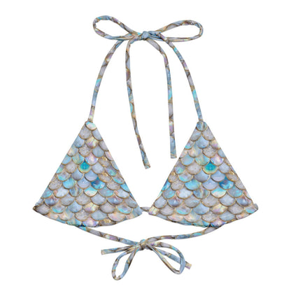 Aurora Opal Mermaid Eco String Bikini Top - 