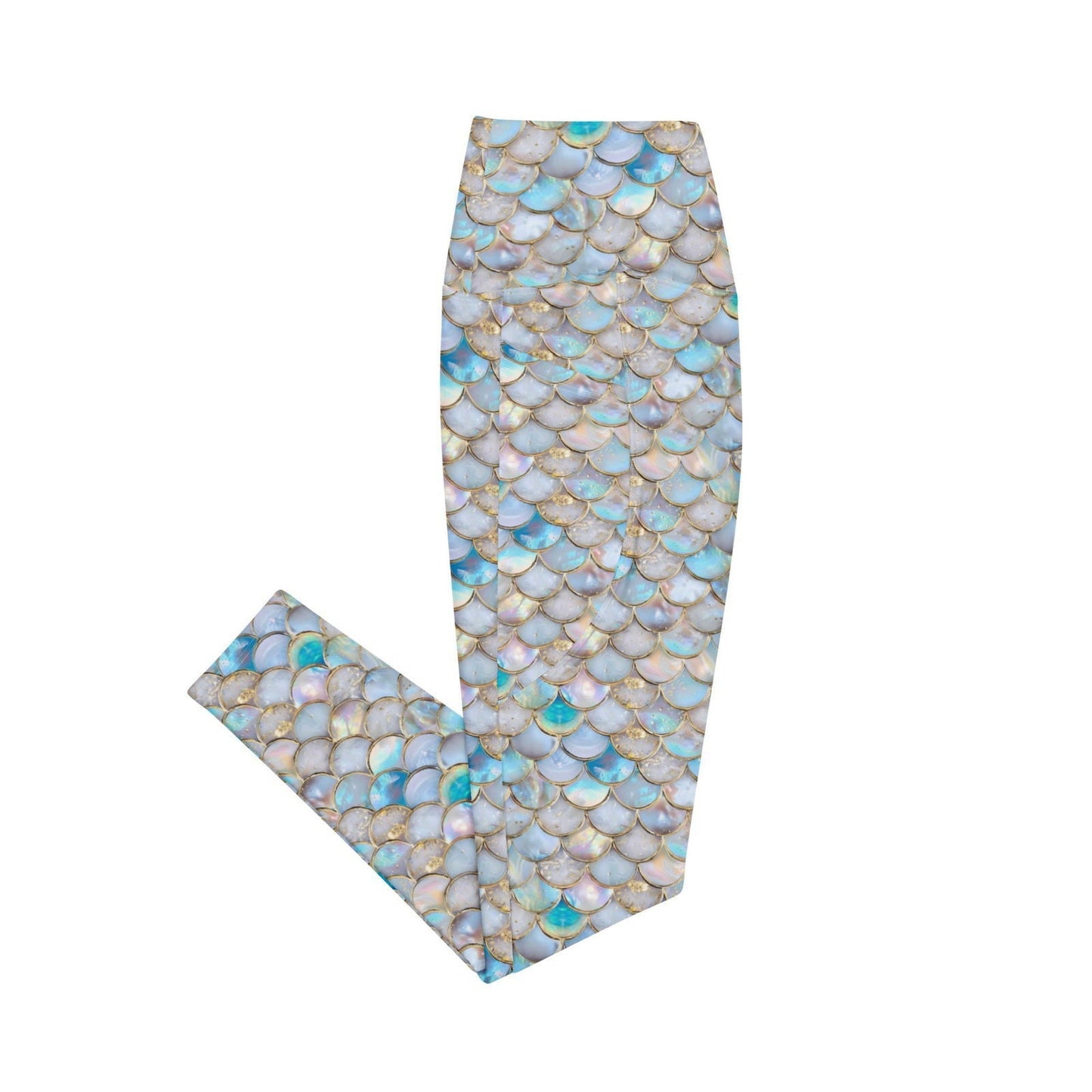 Aurora Opal Mermaid Eco Dive Leggings With Pockets - 