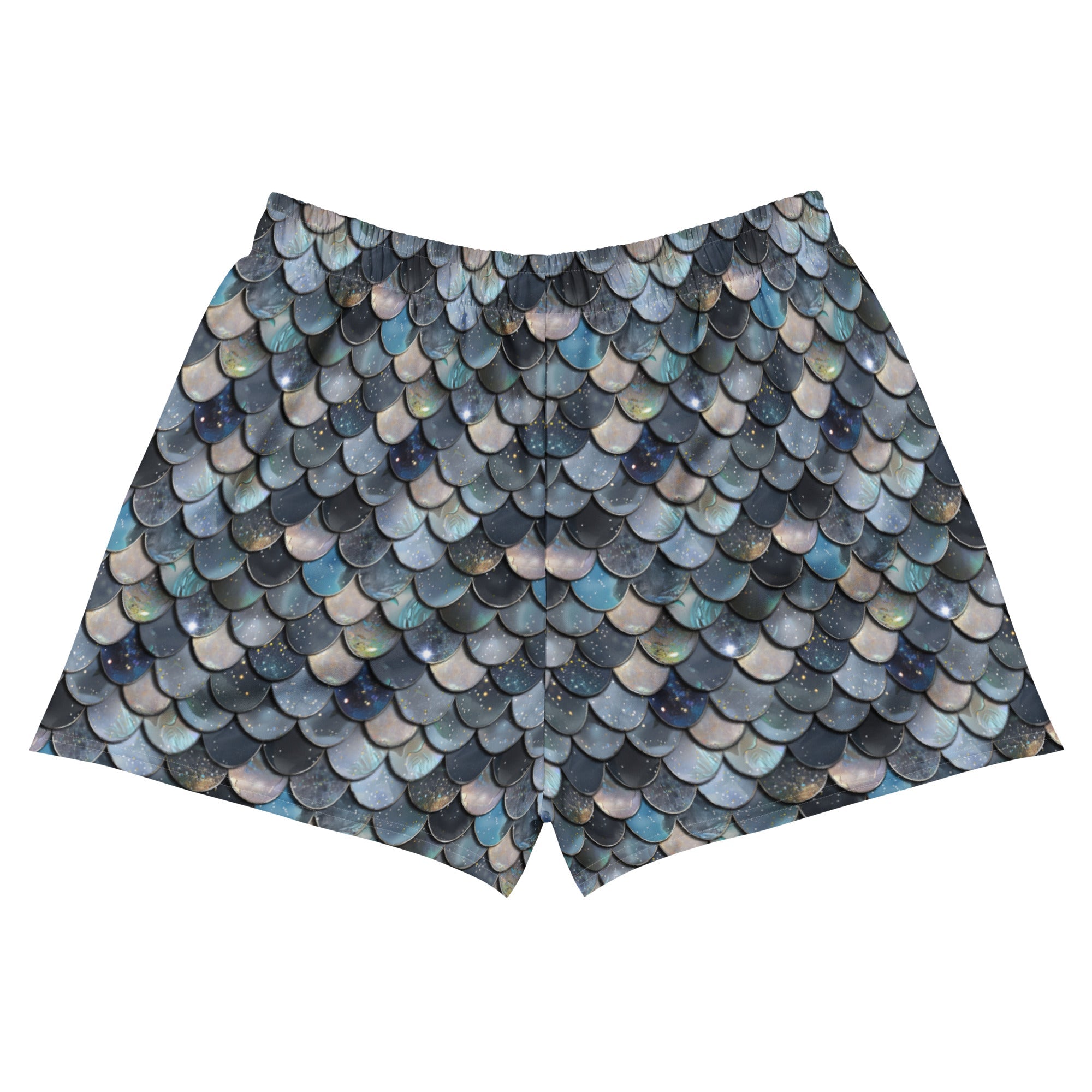 Mermaid Scales Collection Eco Swim Shorts -  - ["Blue Lagoon Mermaid","mermaid","Short","swim","women"]