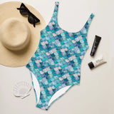 Mermaid Scales Collection One-Piece Swimsuit -  - ["Blue Lagoon Mermaid","mermaid","swim","women"]