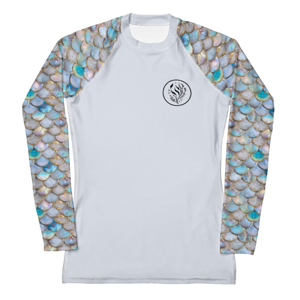 Mermaid Scales Collection Women's Rash Guard Solid - 