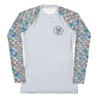 Mermaid Scales Collection Women's Rash Guard Solid - 