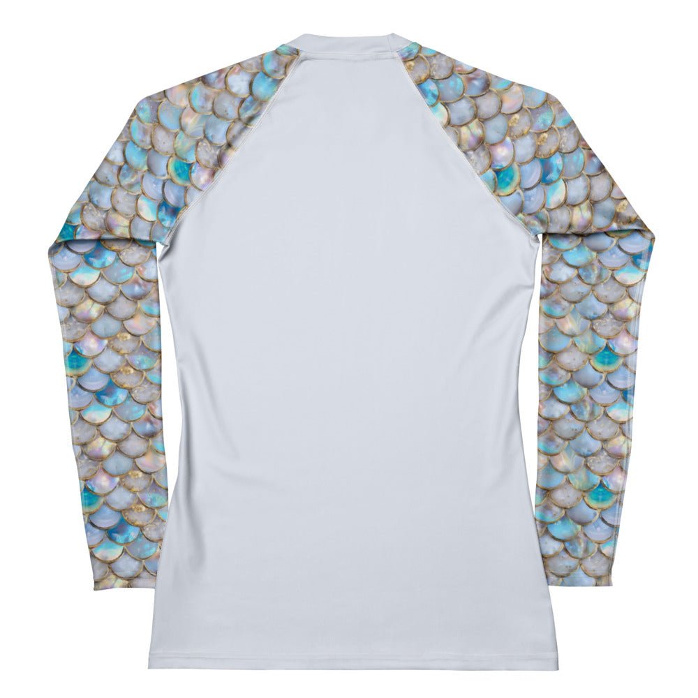 Mermaid Scales Collection Women's Rash Guard Solid - 