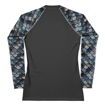 Mermaid Scales Collection Women's Rash Guard Solid - 