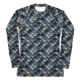 Mermaid Scales Collection Women's Rash Guard -  - ["Blue Lagoon Mermaid","mermaid","rash guard","women"]