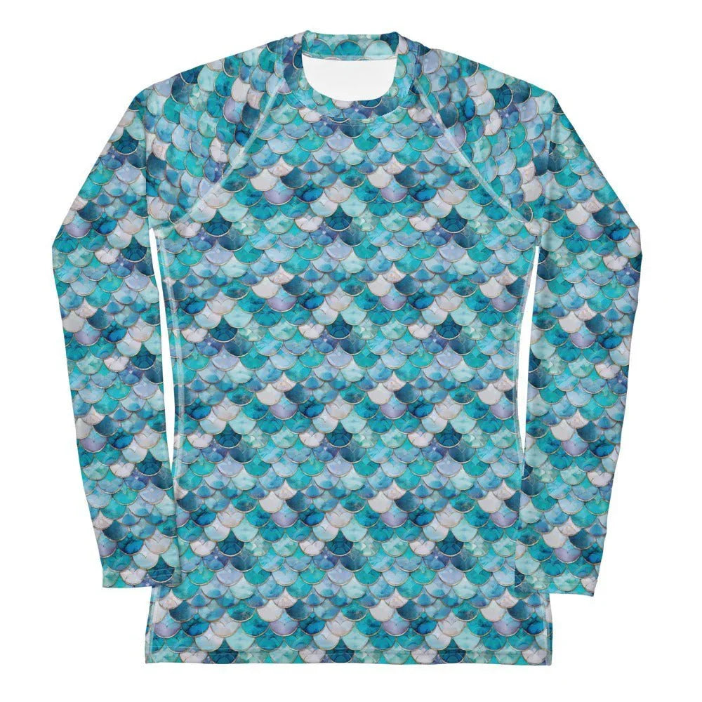 Mermaid Scales Collection Women's Rash Guard - 