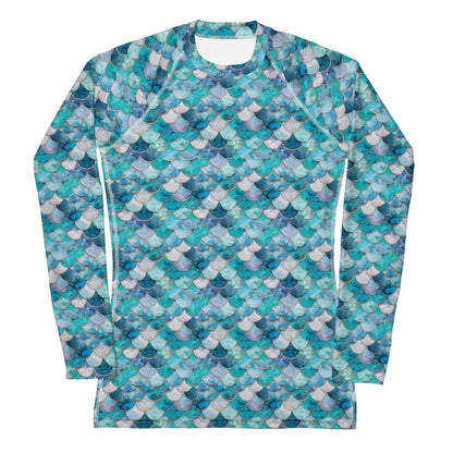 Mermaid Scales Collection Women's Rash Guard - 