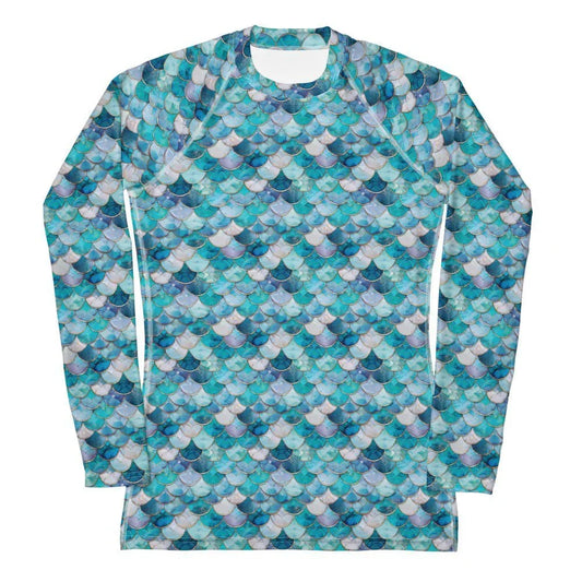 Mermaid Scales Collection Women's Rash Guard - 