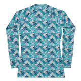Mermaid Scales Collection Women's Rash Guard -  - ["Blue Lagoon Mermaid","mermaid","rash guard","women"]