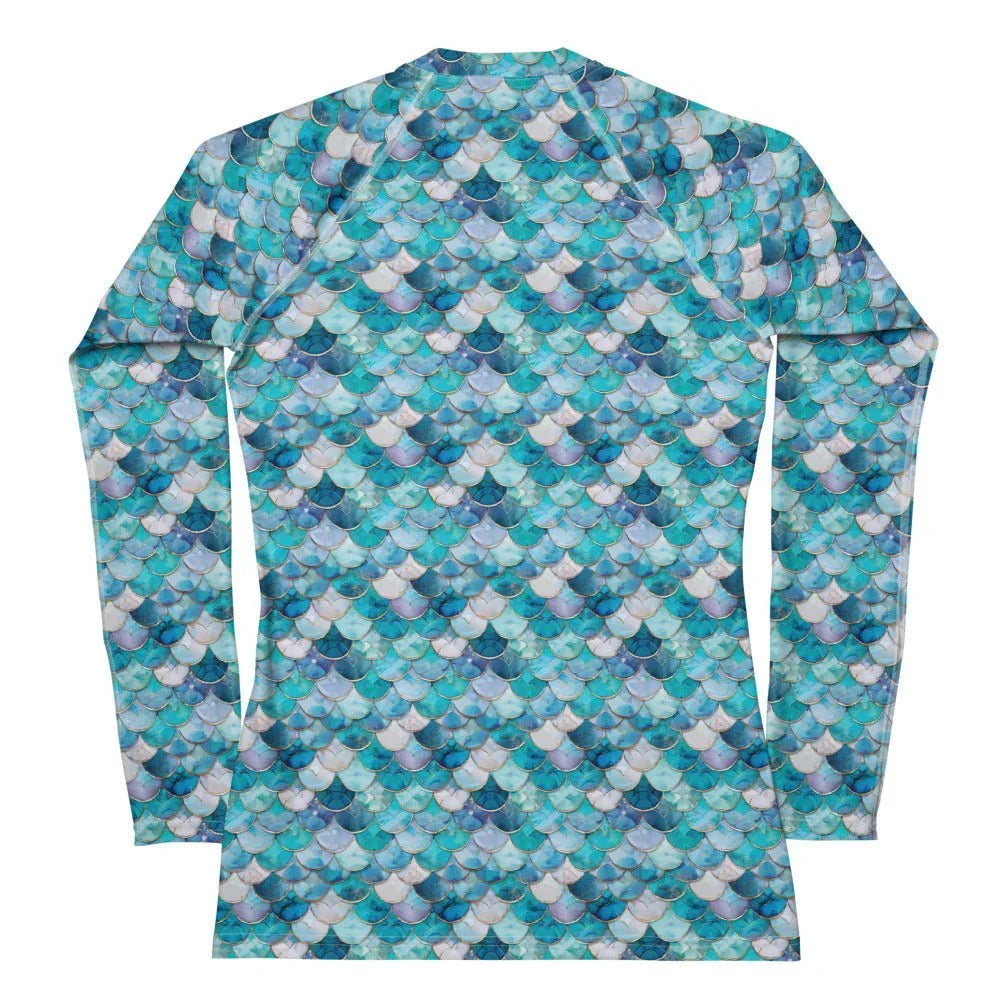 Mermaid Scales Collection Women's Rash Guard - 