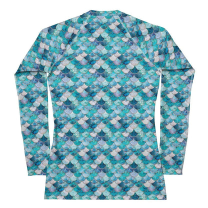 Mermaid Scales Collection Women's Rash Guard - 