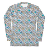 Aurora Opal Mermaid Women's Rashguard -  - ["mermaid","rash guard","women"]