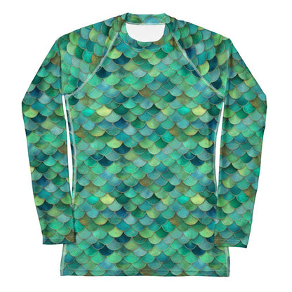 Mermaid Scales Collection Women's Rash Guard - 