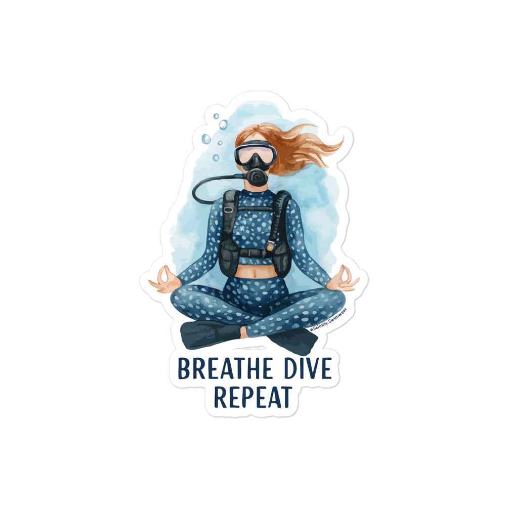 Breathe Dive Repeat Sticker - 