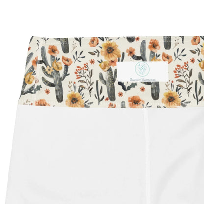 Cactus Sunflower Capri Swim Leggings - 