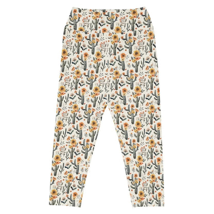 Cactus Sunflower Capri Swim Leggings - 
