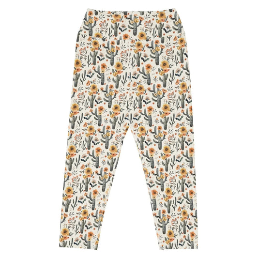 Cactus Sunflower Capri Swim Leggings - 