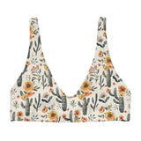 Cactus Sunflower Eco Bikini Top -  - ["cactus","swim","women"]