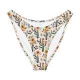 Cactus Sunflower Eco High-Leg Cheeky Bikini Bottom -  - ["cactus","swim","women"]