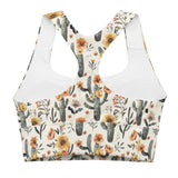 Cactus Sunflower Eco Sports Bra Top -  - ["cactus","swim","women"]