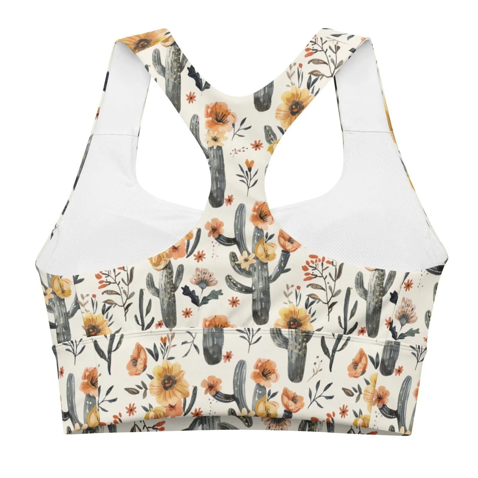 Cactus Sunflower Eco Sports Bra Top - 