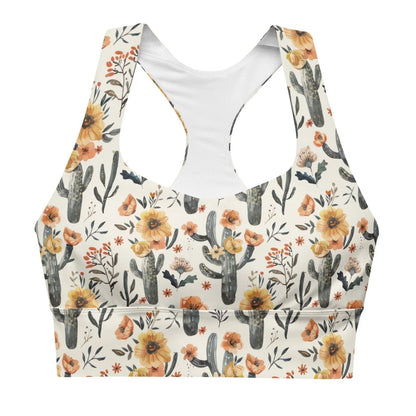 Cactus Sunflower Eco Sports Bra Top - 