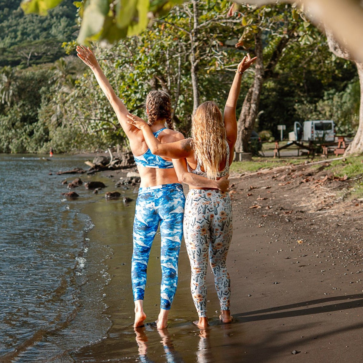 Cactus Sunflower Eco Swim Leggings With Pockets - 