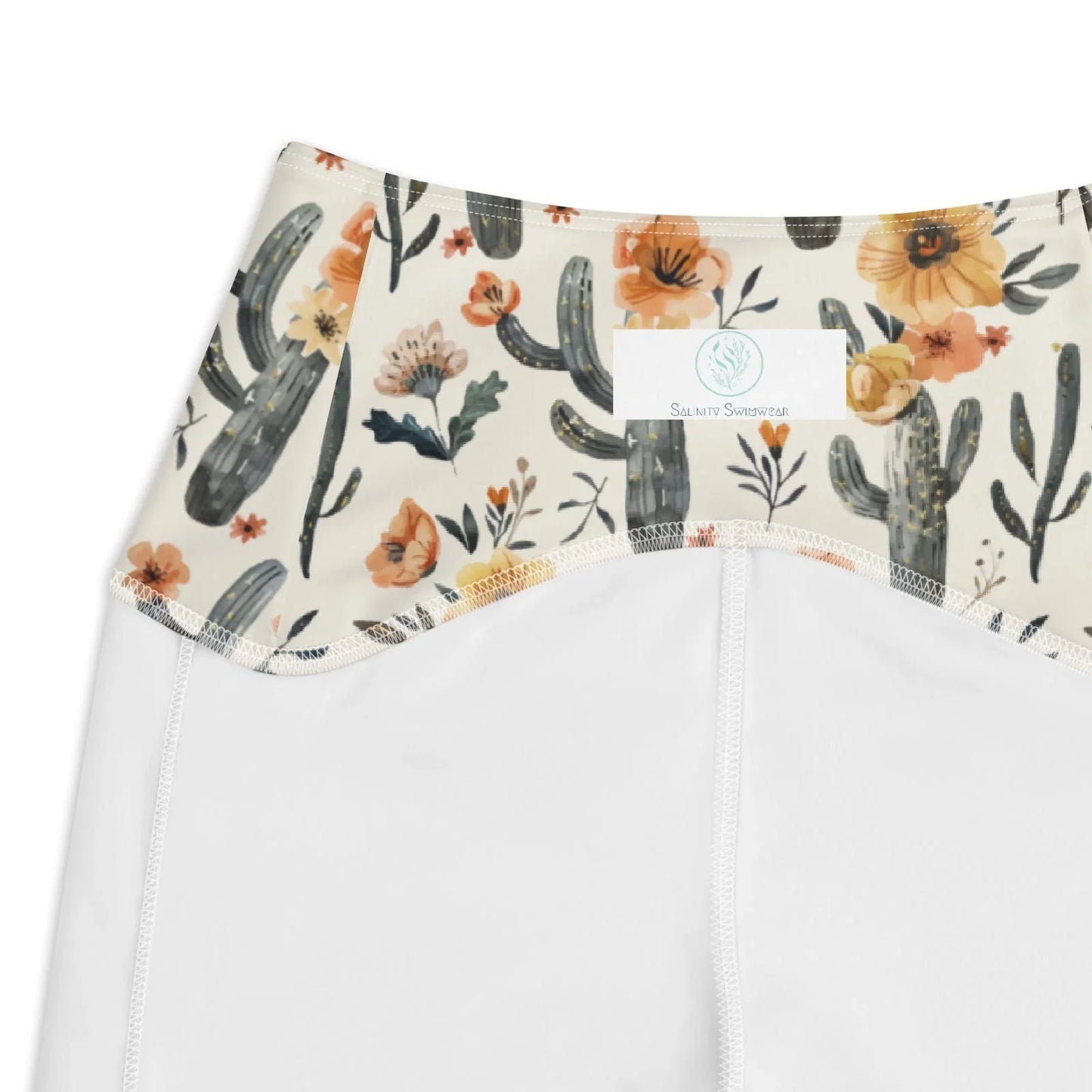 Cactus Sunflower Eco Swim Leggings With Pockets - 