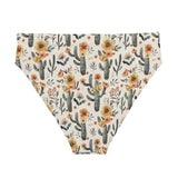 Cactus Sunflower High-Waisted Bikini Bottom -  - ["cactus","swim","women"]